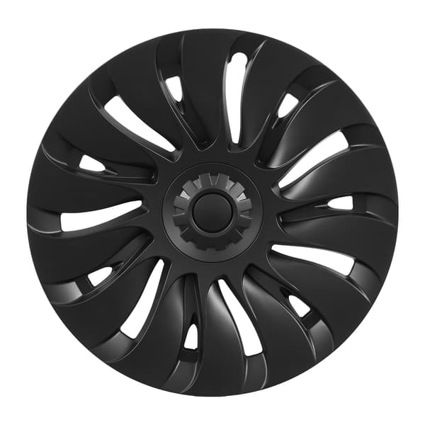 Hjulkapsler - Model Y - 48,3 cm (R19) - Sæt med 4 - 14-eget design - ABS-plast - Klikmontering - Mat sort