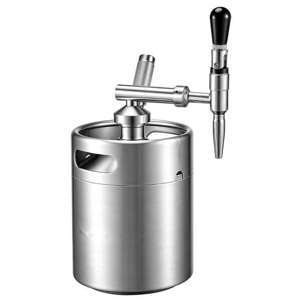 Koldbrygget kaffedispenser - Kaffefad til nitro-koldbryg - 4 l - Bærbar - Kvælstofinfusionssystem - Trykaflastningsventil