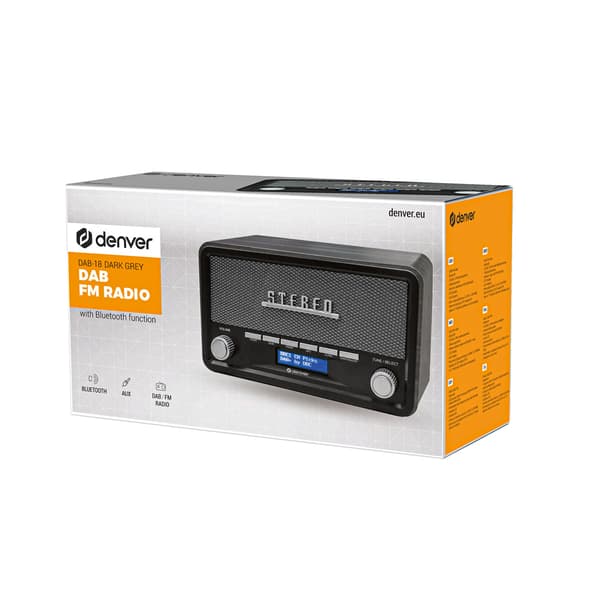 Denver DAB-18DGR Radio Grå