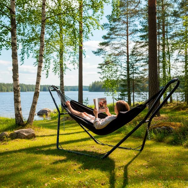 Lykke hengekøye med stativ