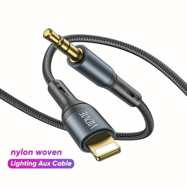 Vidvie Aux Kabel 3.5mm till Lightning iPhone