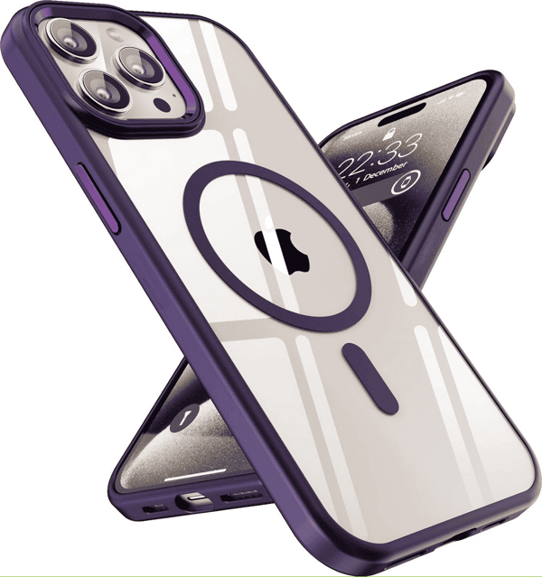 Skal magsafe för iPhone 15 Pro Max Lila