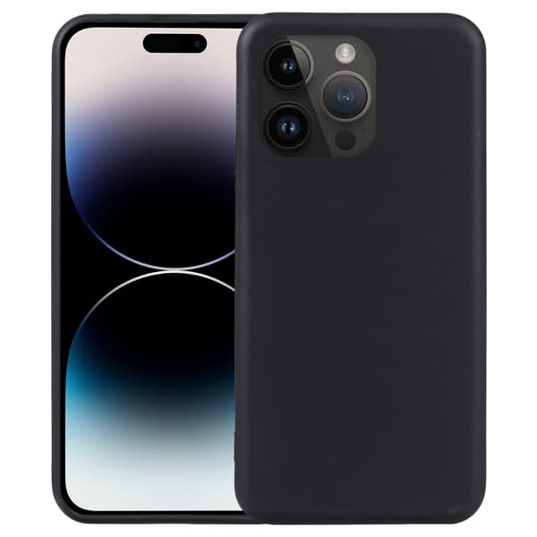 Skal iPhone 15 PRO MAX - Silikonskal Svart
