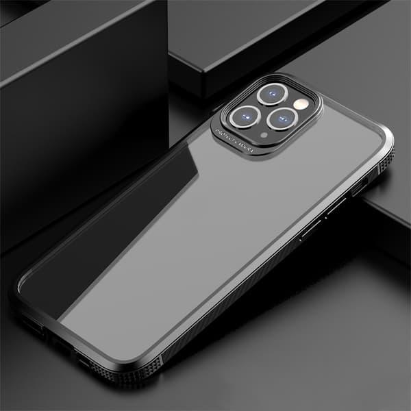 Skal iPhone 11 Pro Max Svart Stötsäker Transparent