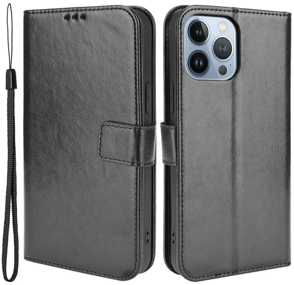 Plånboksfodral till iPhone 14 Plus Svart