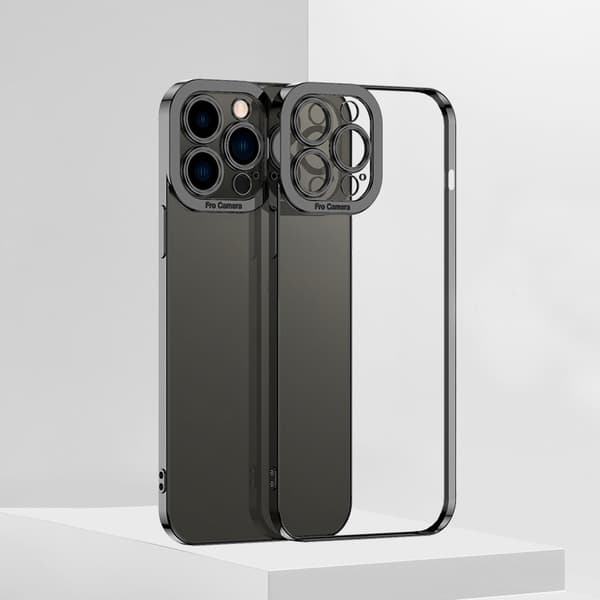 Skal iPhone 11 Pro Max Svart Galvaniserad traspare