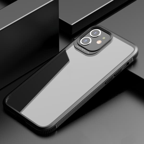 Skal iPhone 11 Svart Stötsäker Transparent iPAKY