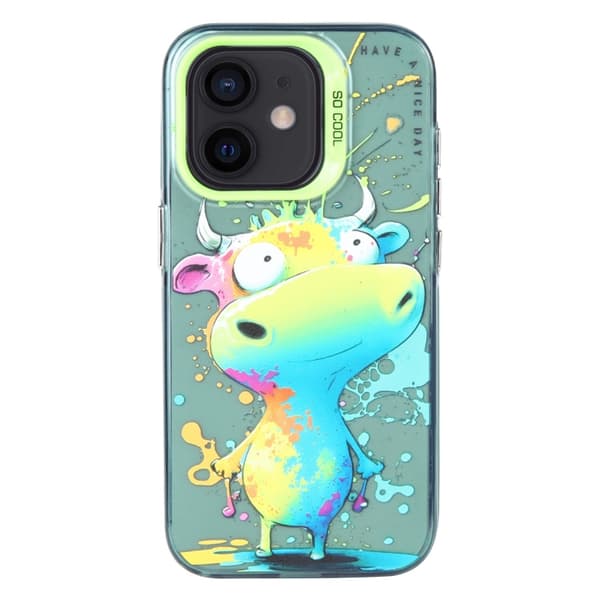 Skal iPhone 11 - Färgglad Figur Kossa