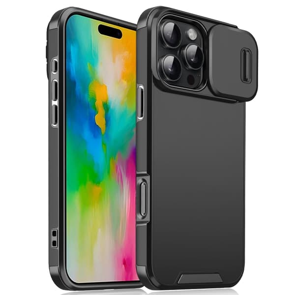 Skal iPhone 16 Pro Max - Skjutbart kameraskydd sva