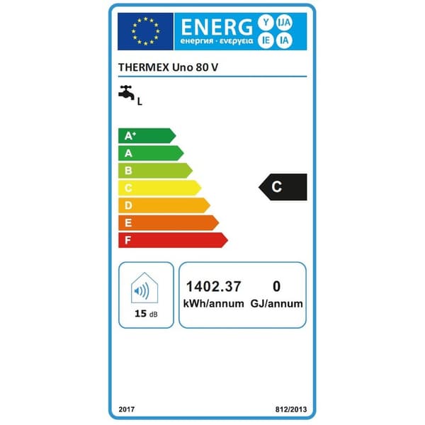 Thermex Vertikal varmvattenberedare Uno 80