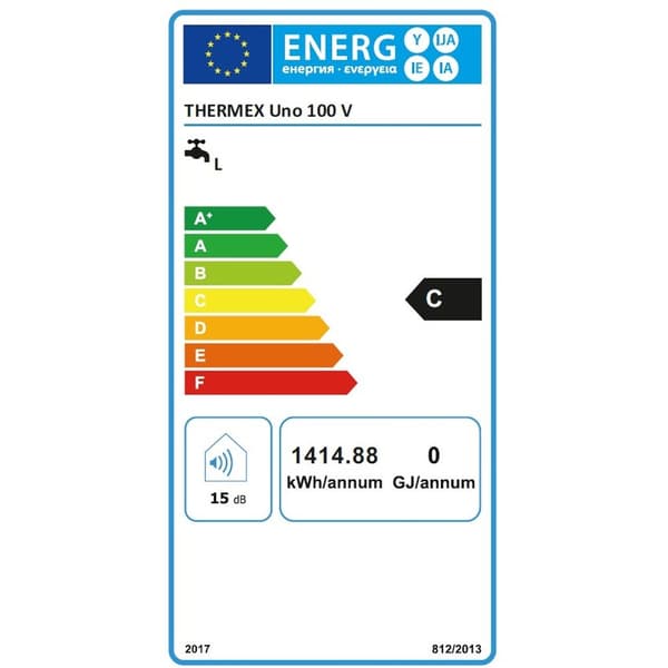 Thermex Lodret vandvarmer Uno 100