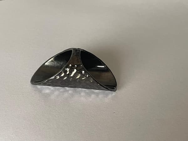 Oversize Oxiderat Silver Ring med Stenar & Text - HOPE - Stl 19