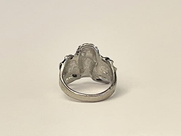 Cool Silver Ring med en Döskalle / Dödskalle - Stl 21