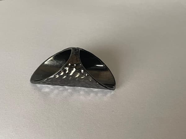 Oversize Oxiderat Silver Ring med Stenar & Text - HOPE - Stl 18
