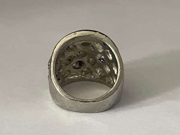 Cool Silver Ring med flera Döskallar / Dödskallar - Stl 20,5