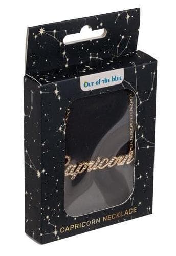 Guld Halsband med Stjärntecken: Stenbocken = Capricorn