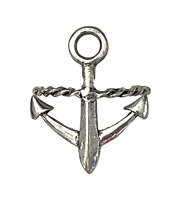 Retro Silver Ring med Ankare - Symbol för Hopp - Justerbar