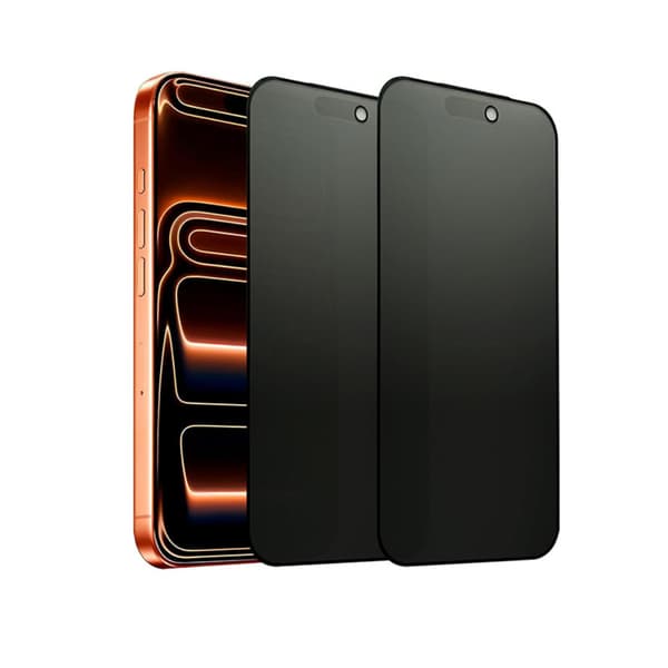 2-Pack iPhone 18 PRO Skärmskydd Privacy i Premium Härdat Glas