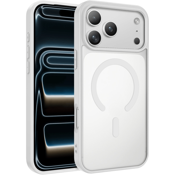 iPhone 17 Pro Max Skal Magnetiskt Color Clear - Vit