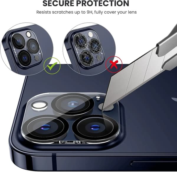 2-Pack iPhone Air Linsskydd Heltäckande Kameraskydd i Härdat Glas