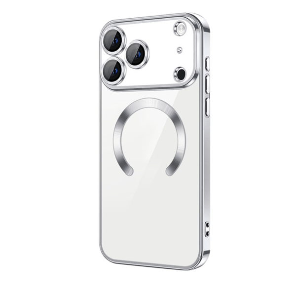 iPhone 18 PRO Skal – Metallic Magnetiskt Skal - Silver
