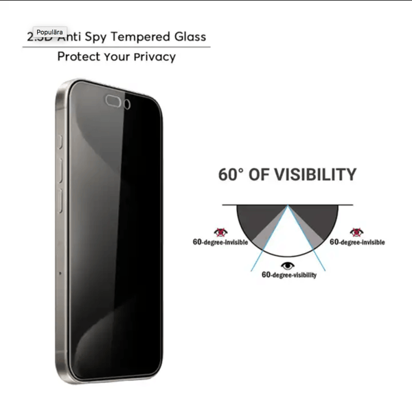 iPhone 17 Näytönsuoja Privacy Premium Karkaistua Lasia