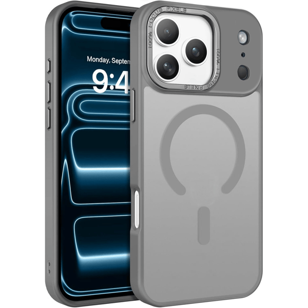 iPhone 18 PRO Cover - Magnetisk Frostet Cover – GRÅ