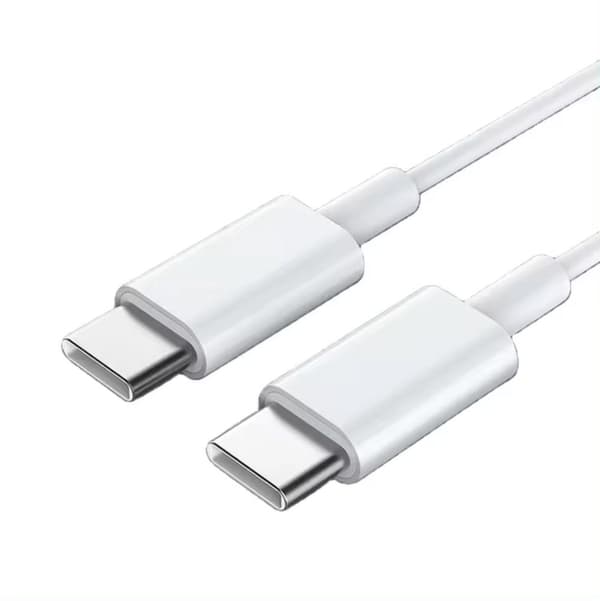 2-pak USB-C til USB-C Kabel - 2M - Oplad & Synkroniser - Hvid