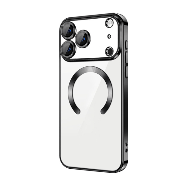 iPhone 18 Pro Max Cover – Metallisk Magnetisk Cover - Sort