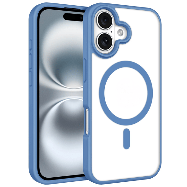 iPhone 17 Cover MagSafe Color Clear - Lyseblå