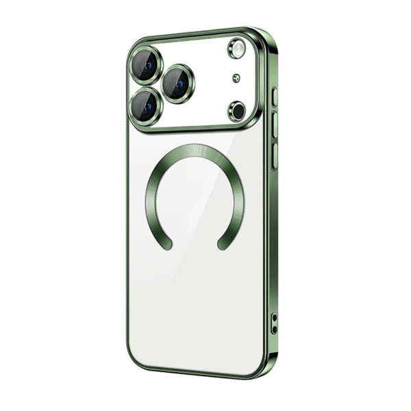 iPhone 18 Pro Max Cover – Metallisk Magnetisk Cover - Grøn