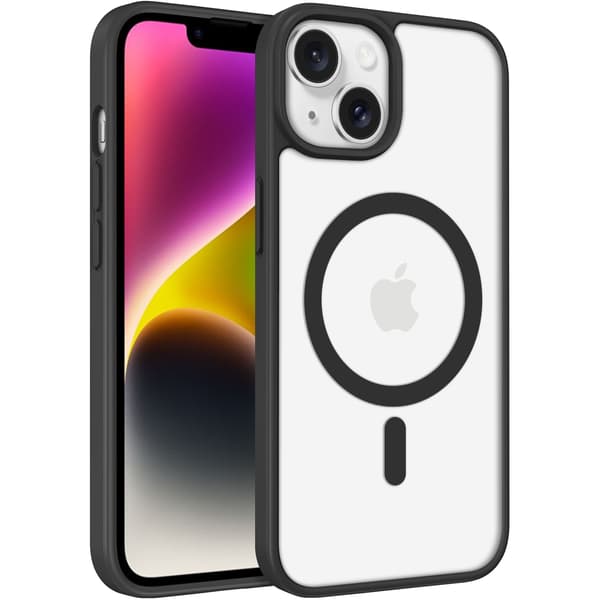 iPhone 14 Cover MagSafe Clear Color - Sort