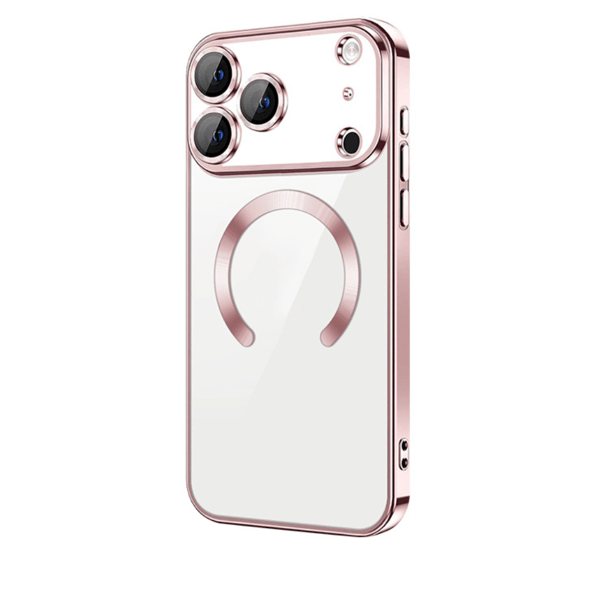 iPhone 18 PRO Skal – Metallic Magnetiskt Skal - Rosa