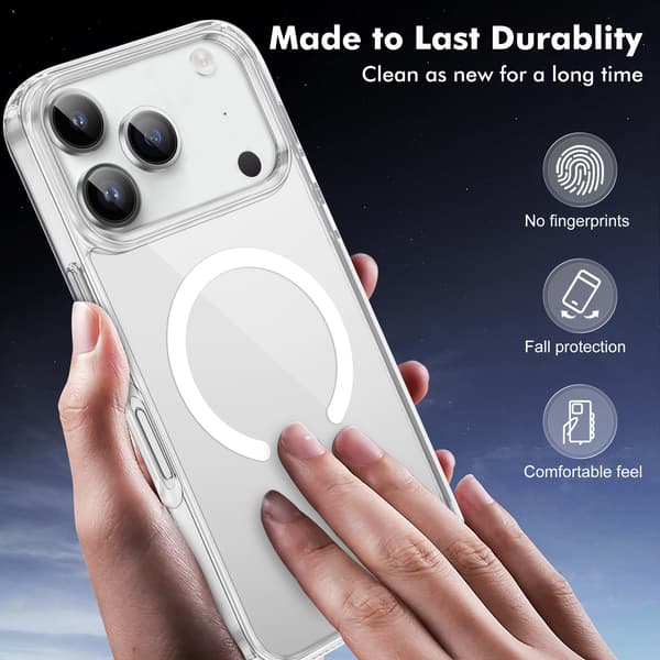 iPhone 17 PRO MAX Cover - Magsafe Transparent Cover