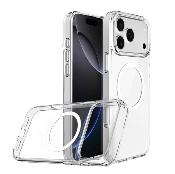 iPhone 18 PRO Cover - Magnetisk Gennemsigtig Cover