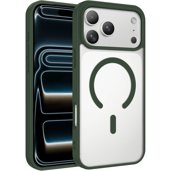 iPhone 17 Pro Max Cover MagSafe Color Clear - Grøn