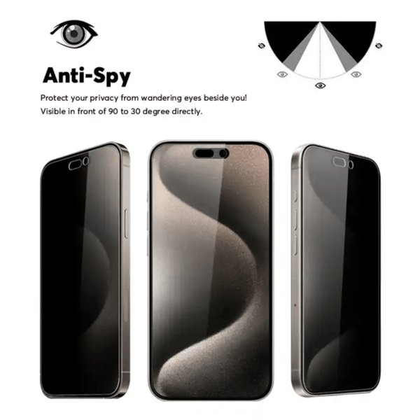 2-Pack iPhone 17 Näytönsuojus Privacy Premium Karkaistusta Lasista