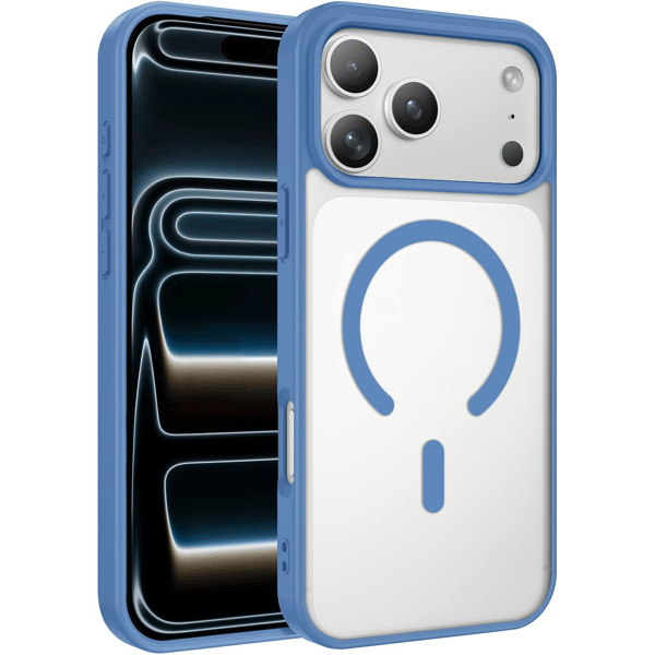 iPhone 17 Pro Max Cover MagSafe Color Clear - Lyseblå