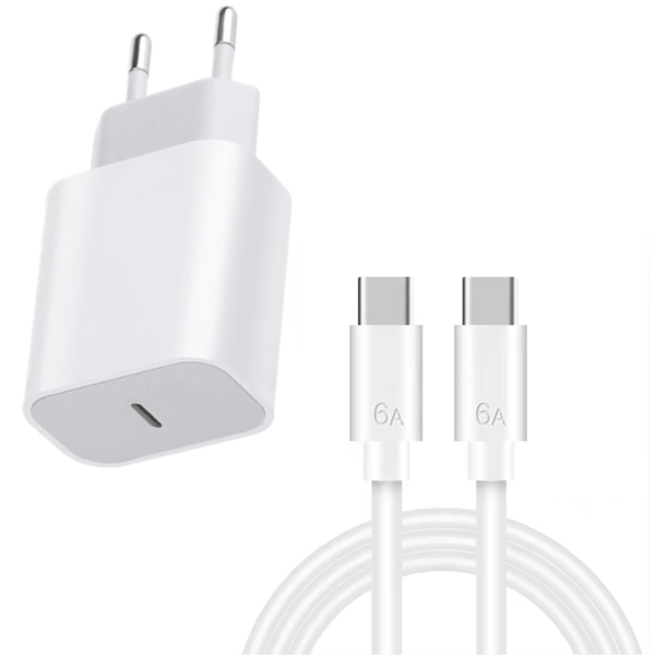 USB-C-laturi 20W + kaapeli 1m iPhone 18 / Pro / Max -puhelimelle
