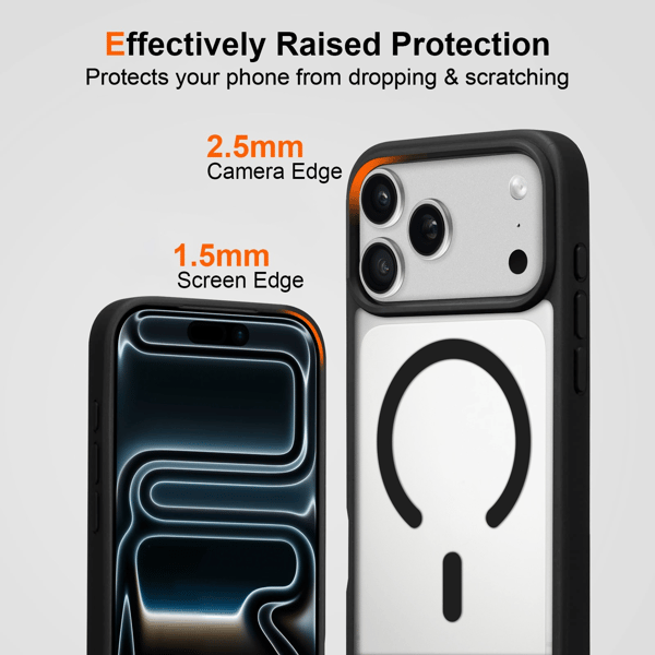 iPhone 18 Pro Max Cover Magnetisk Klar Farve - Rosa