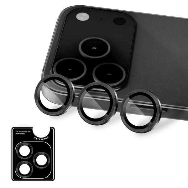 2-Pack iPhone 17 PRO Linsskydd Kameraskydd i Härdat Glas