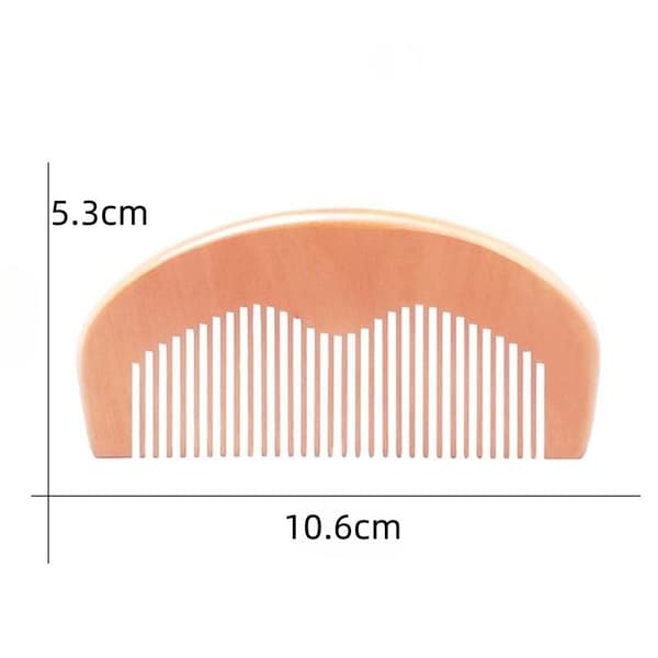 2-Pack Skäggkam i Trä – Kam för Skägg & Mustasch