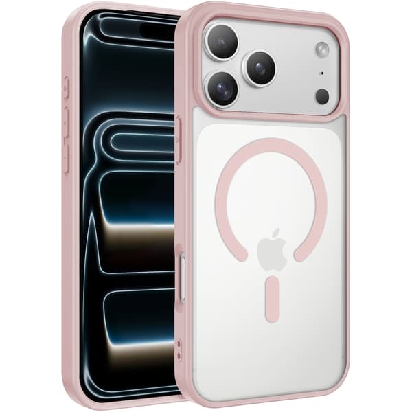 iPhone 17 Pro Max Cover MagSafe Color Clear - Pink