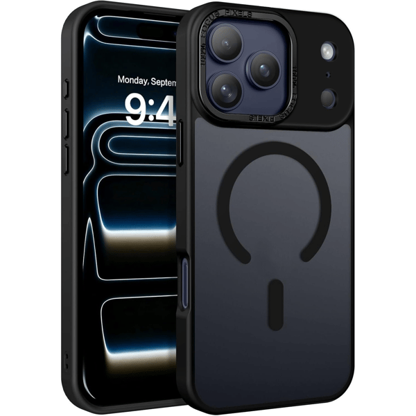 iPhone 18 Pro Max Cover - Magnetisk Frostet Cover – SORT