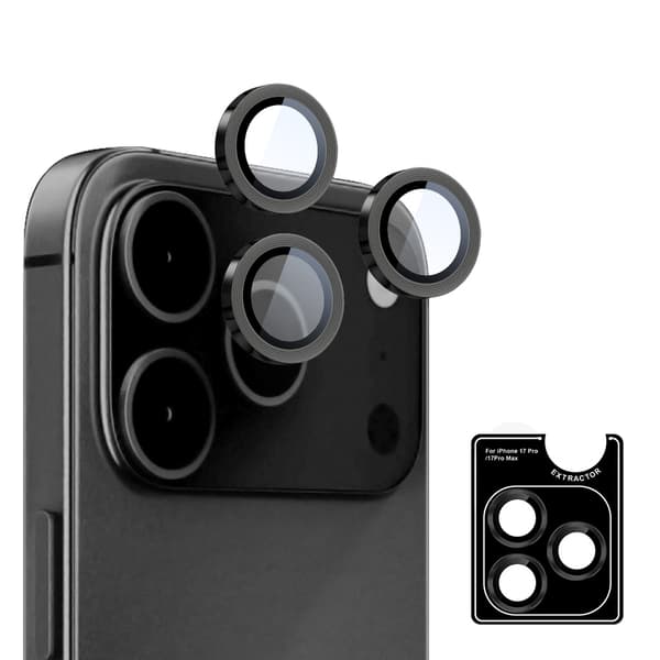 2-Pack iPhone 17 Pro Max Linsskydd Kameraskydd i Härdat Glas