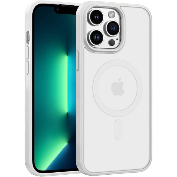 iPhone 14 PRO Cover MagSafe Color Clear - Hvid