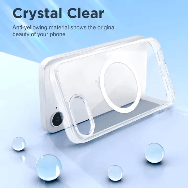 iPhone 17e Skal Magsafe Stöttåligt Skydd - Transparent