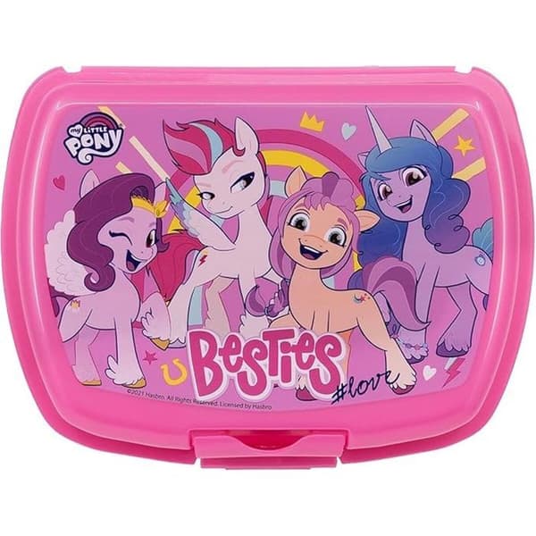 Lunchlåda - My Little Pony - Rektangulär - Plast - Rosa - Barn- USED