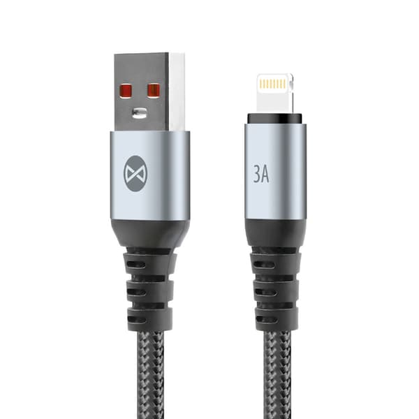 Forever Punottu USB-kaapeli USB-Lightning 1m 3A