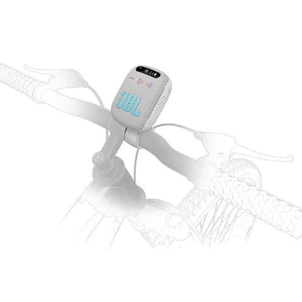 JBL Wind 3 Bluetooth-kaiutin pyörään – Ohjaustankokiinnitys, FM-radio, AUX, microSD ja USB-C